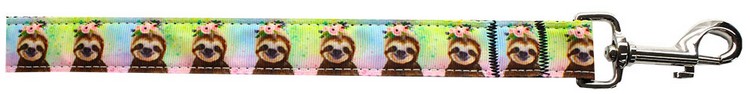 Pretty Baby Sloths Nylon Pet Leash 1in by 6ft